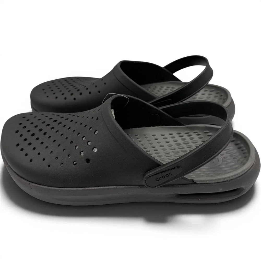 Crocs Inmotion Clog Men 13 Black LiteRide Comfort Sandal 209964-001 **NEW**